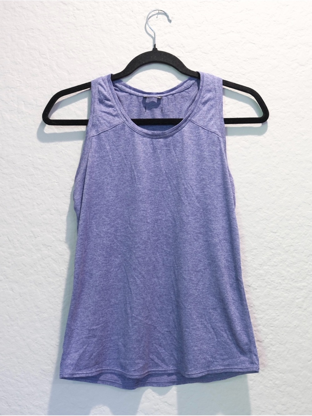 Oiselle Racerback Tank Top Size 2 Heather Purple Running Gym Workout
